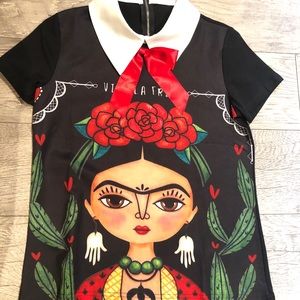 Frida Kahlo Collar Top
